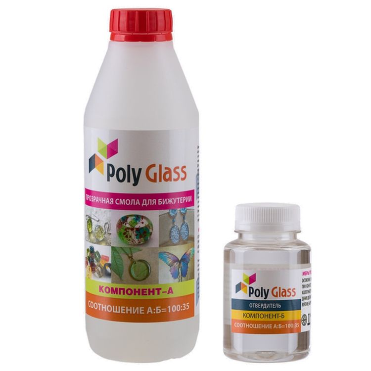 

Прозрачная Эпоксидная смола PolyMax Poly Glass для бижутерии, 580 г