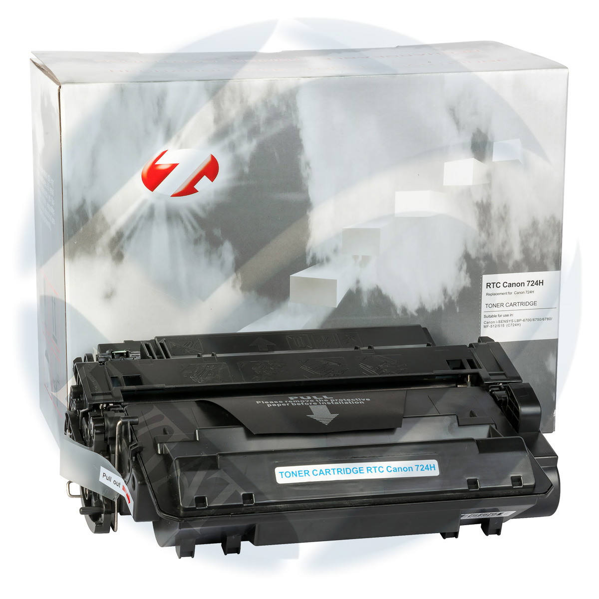 

Тонер-картридж 7Q 724H, CE255X для HP, Canon Black, 12500 стр., универсальный, Черный, С-724H