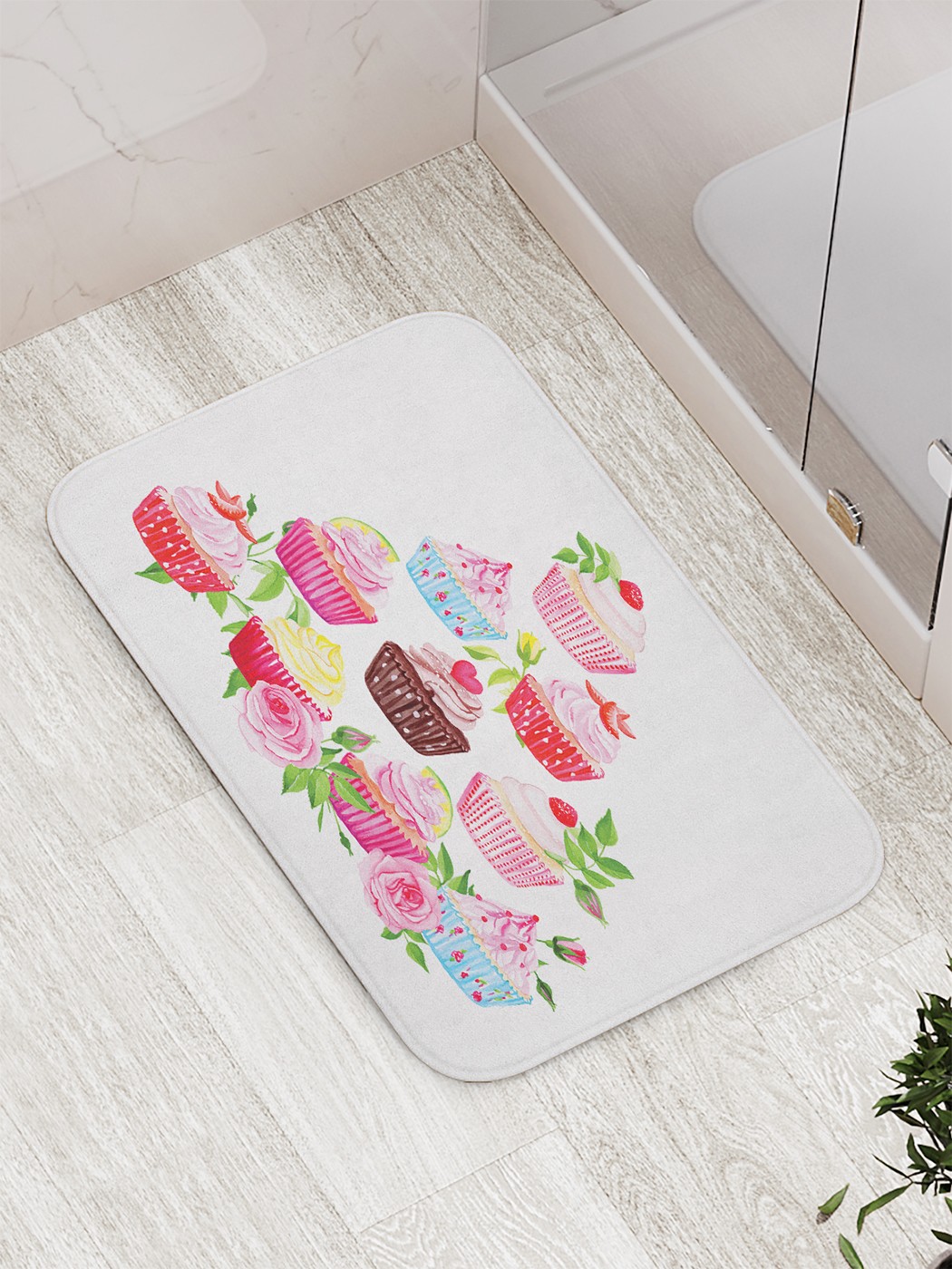 

Коврик противоскользящий для ванной, сауны, бассейна, 77х52 см bath_65036 JoyArty