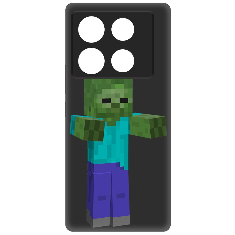 

Чехол-накладка Krutoff Soft Case Minecraft-Гигант для INFINIX Note 40 Pro 5G черный