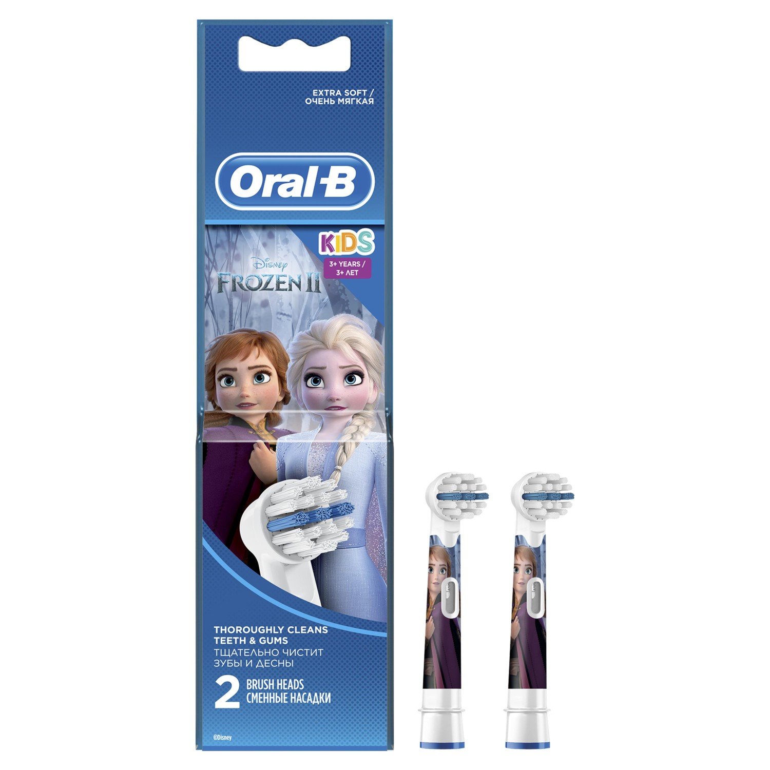 фото Насадка для электрических зубных щеток oral-b frozen kids eb10k 2 шт.