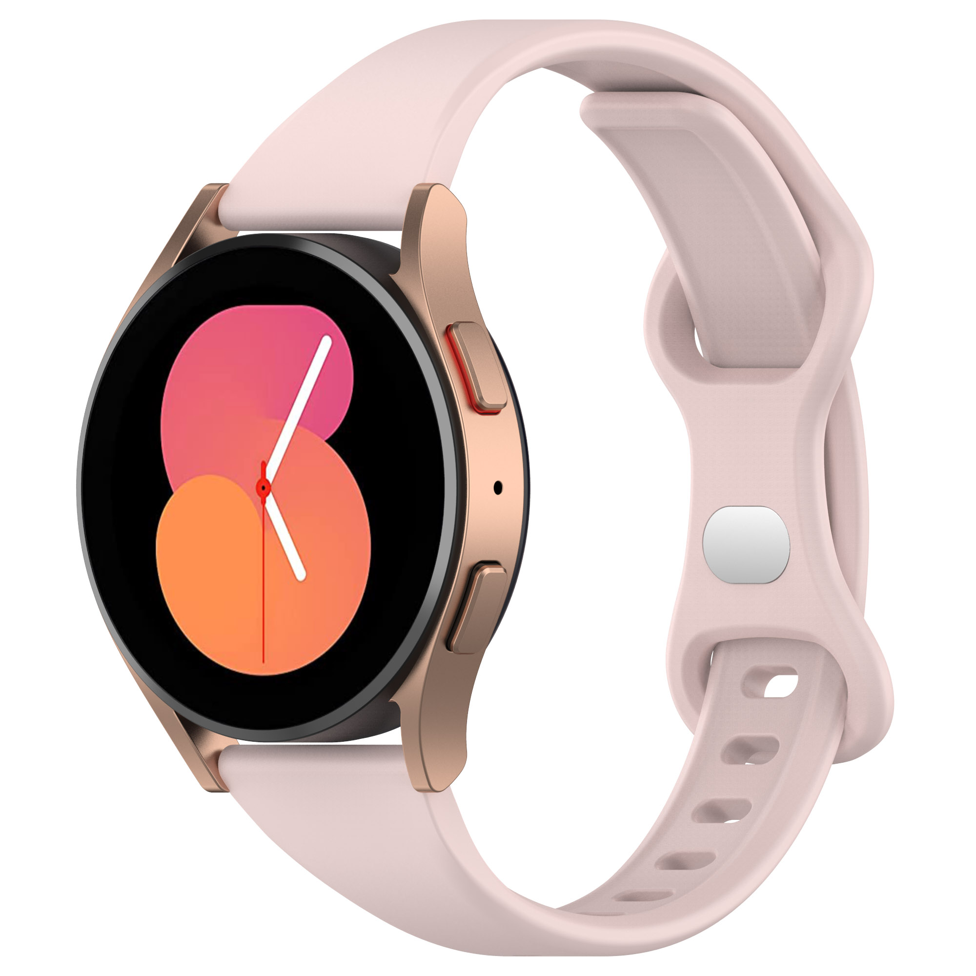 

Универсальный ремешок для Samsung, Garmin, Xiaomi, Amazfit, 22 мм, светло-розовый, Универсальный ремешок с клипсой, 22 мм