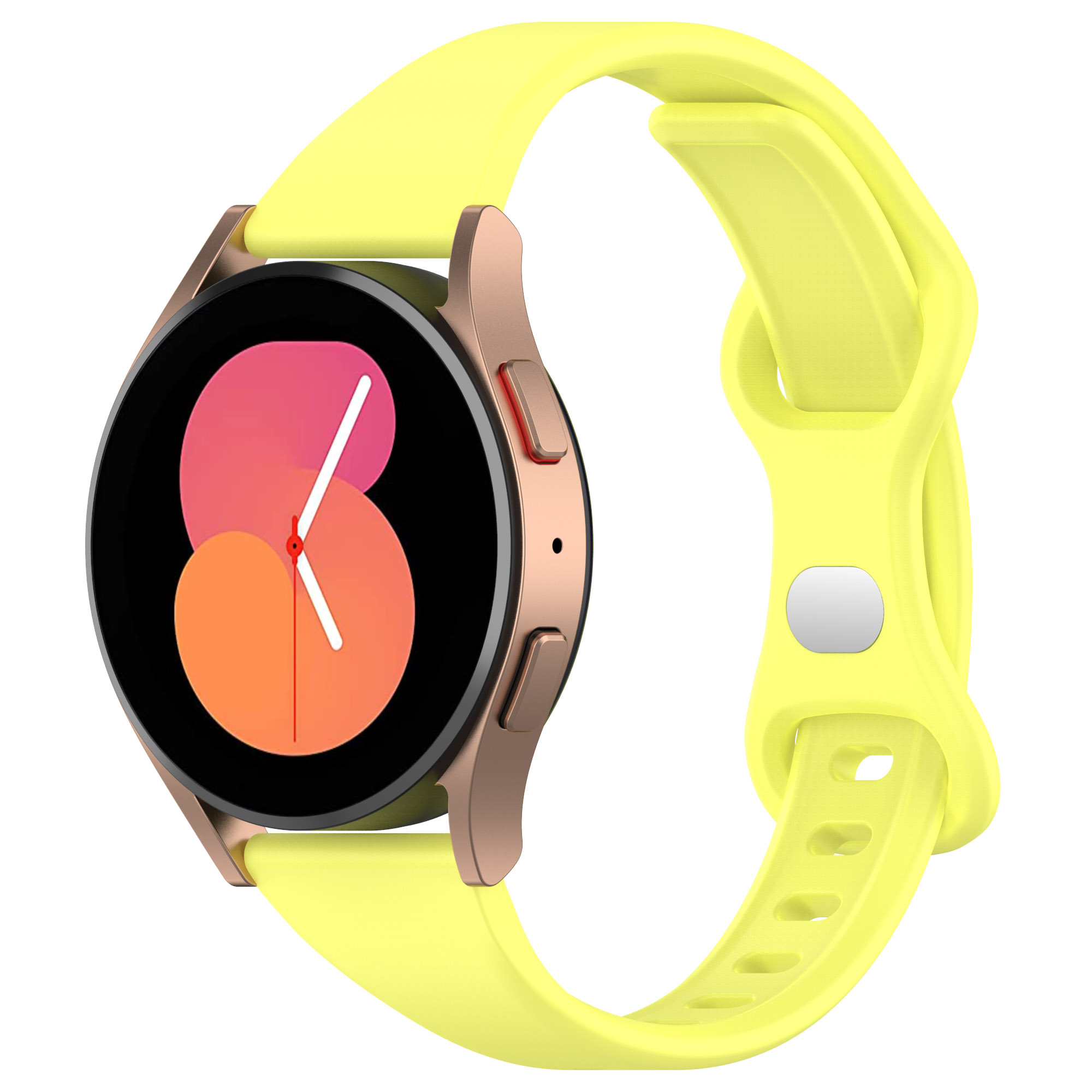 

Универсальный ремешок для Samsung, Garmin, Xiaomi, Amazfit, 22 мм, желтый, Универсальный ремешок с клипсой, 22 мм