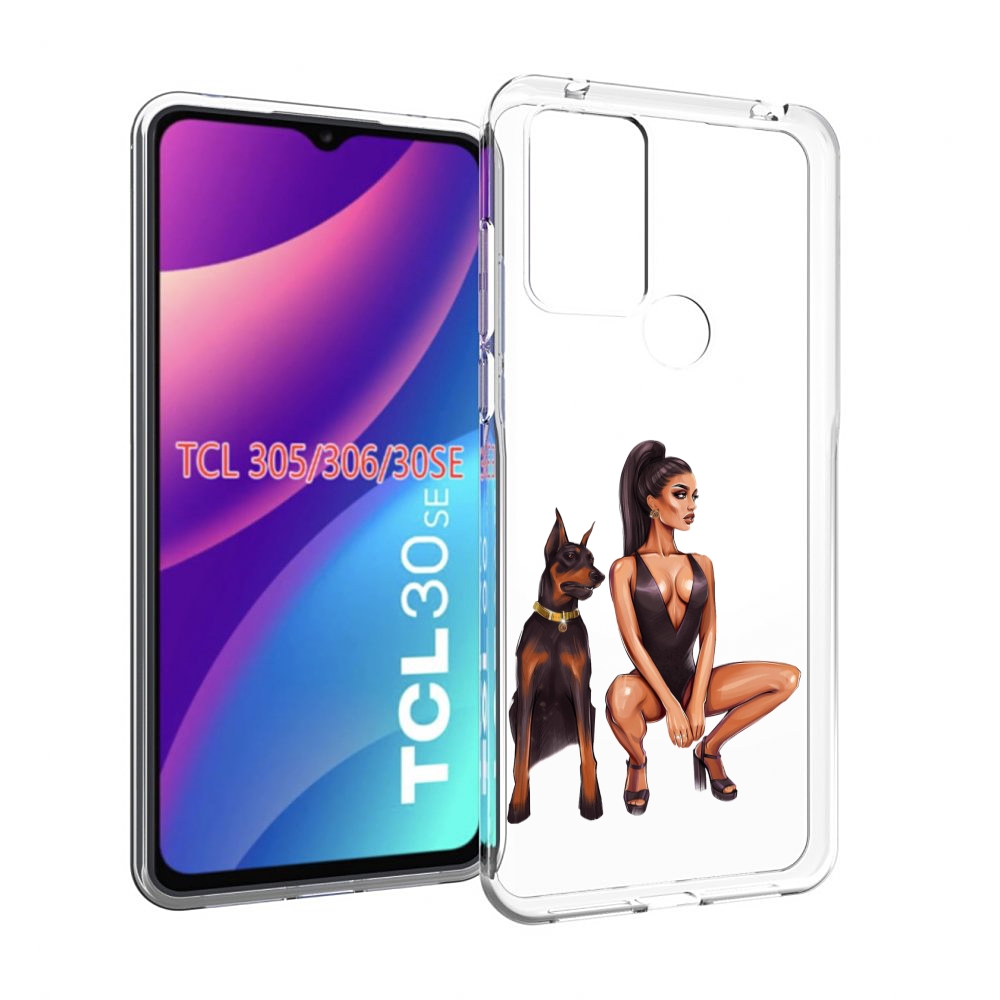 

Чехол MyPads Борзая-девушка для TCL 30SE/305/306/30E, Tocco