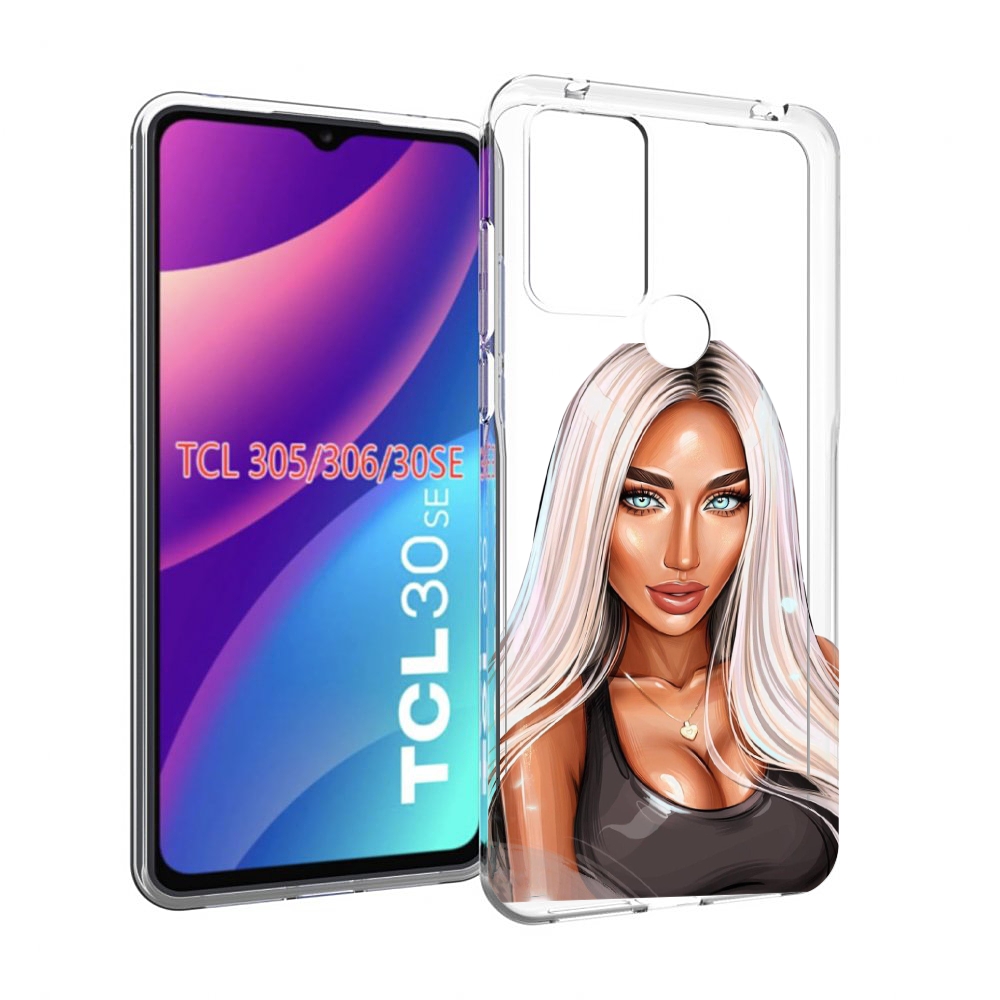 

Чехол MyPads Блондинка женский для TCL 30SE/305/306/30E, Tocco