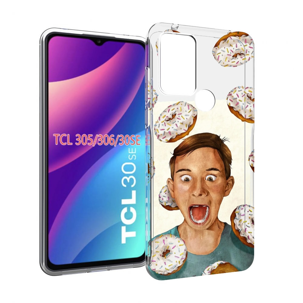 

Чехол MyPads Бешенные-пончики для TCL 30SE/305/306/30E, Tocco