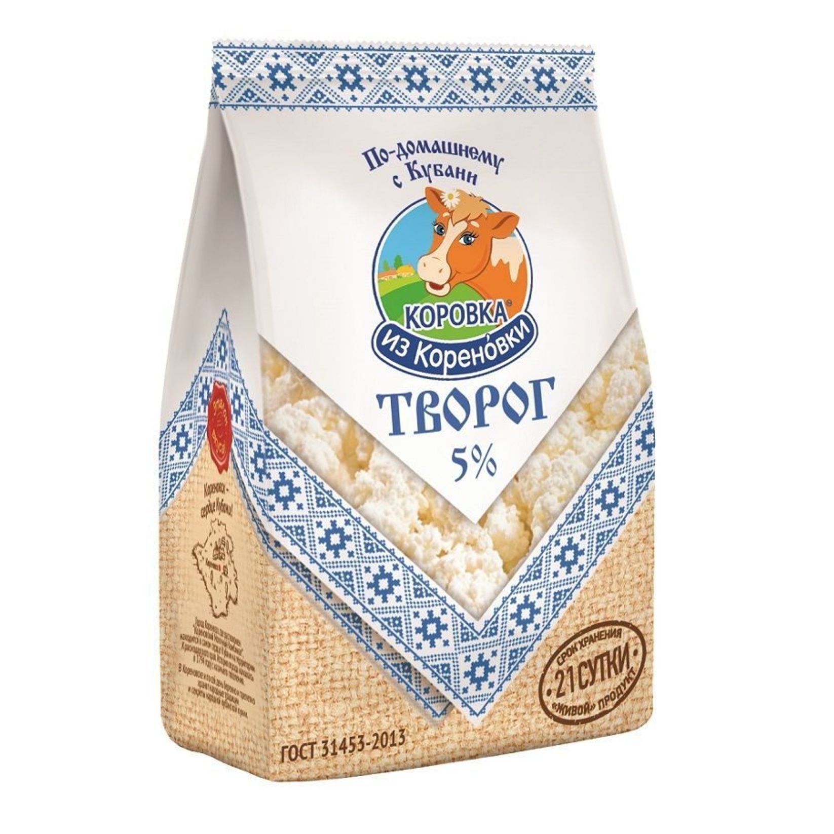 

Творог Коровка из Кореновки 5% БЗМЖ 340 г