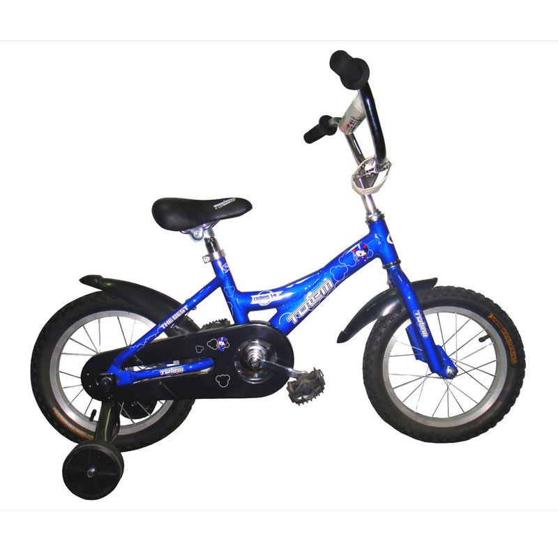 фото Детский велосипед totem 10b802, диаметр колес: 12, цвет: чёрно-синий