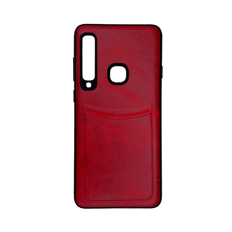 

Чехол ILEVEL с кармашком для Samsung A9 2018, Красный