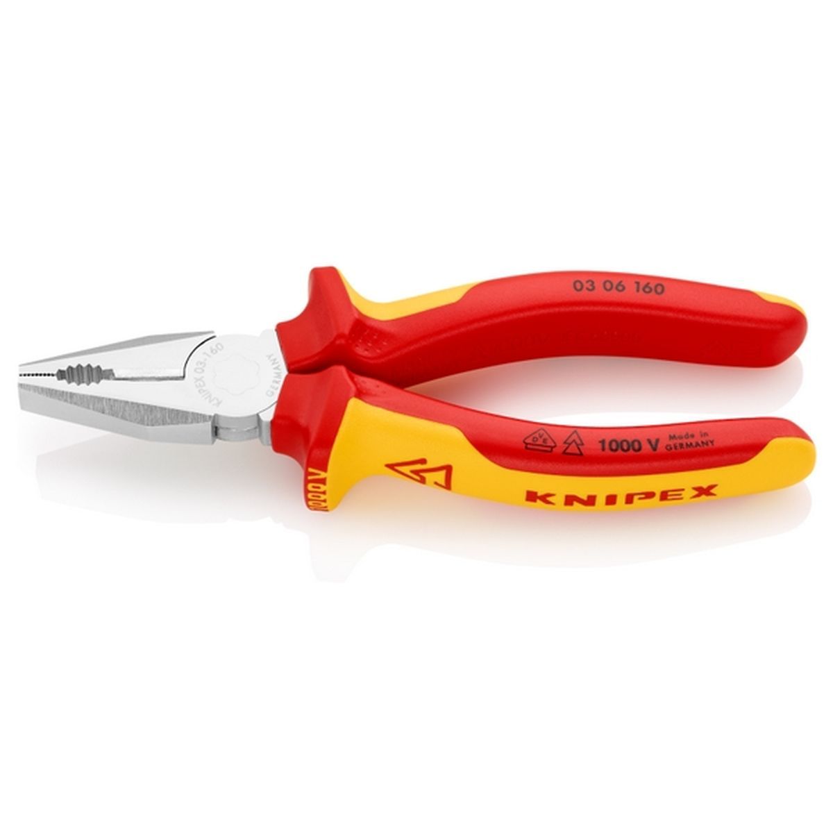 Диэлектрические пассатижи Knipex KN-0306160 160мм 4100₽