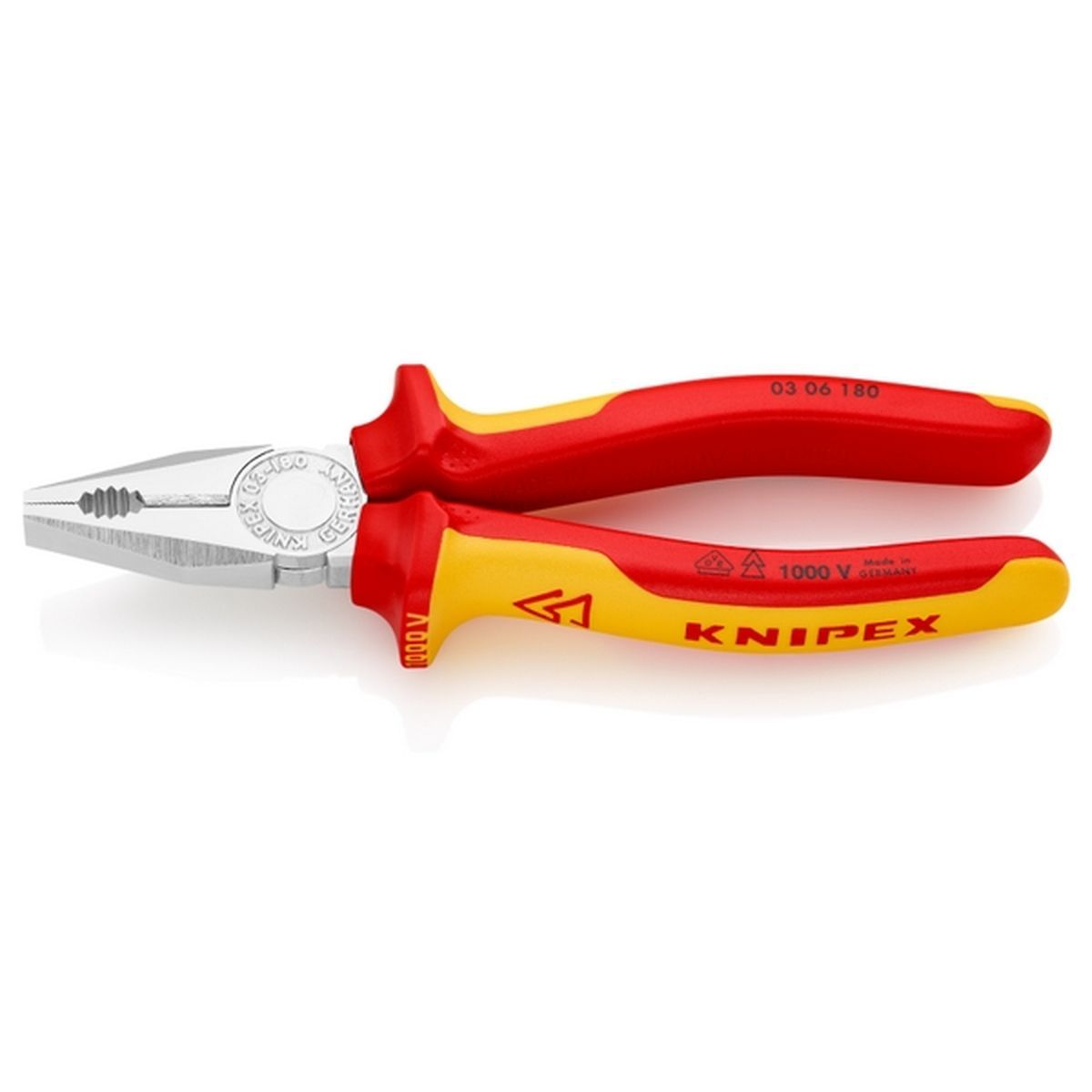 Диэлектрические пассатижи Knipex KN-0306180 180мм 4150₽