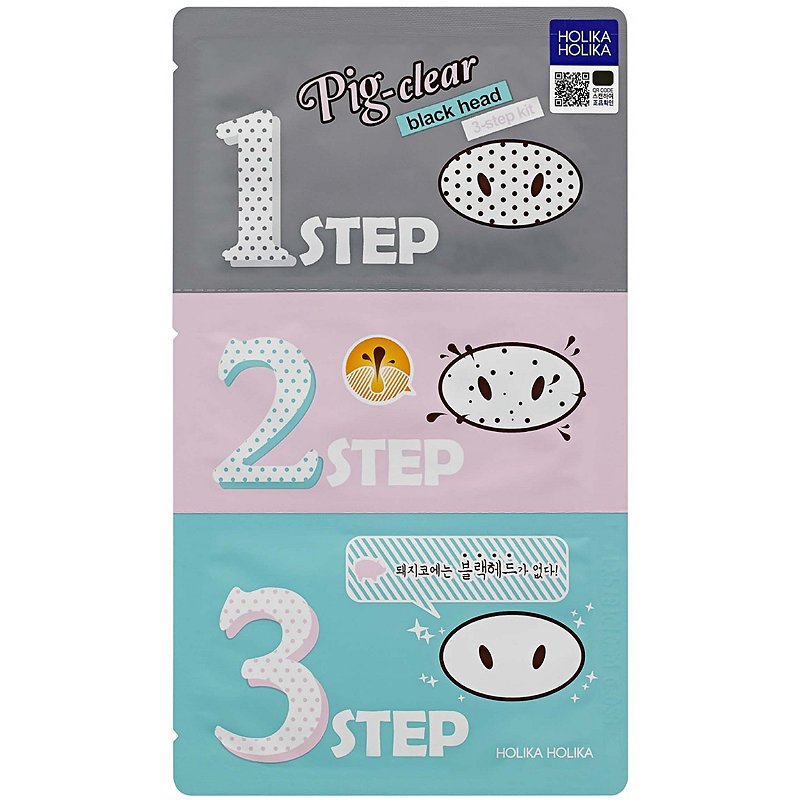 фото Набор средств для очистки пор holika holika pig nose clear black head 3 step kit, 2 шт