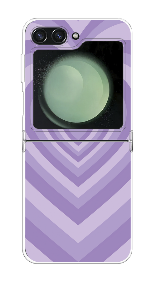 

Чехол на Samsung Galaxy Z Flip 6 "Violet heart latte", Фиолетовый, 2109750-1