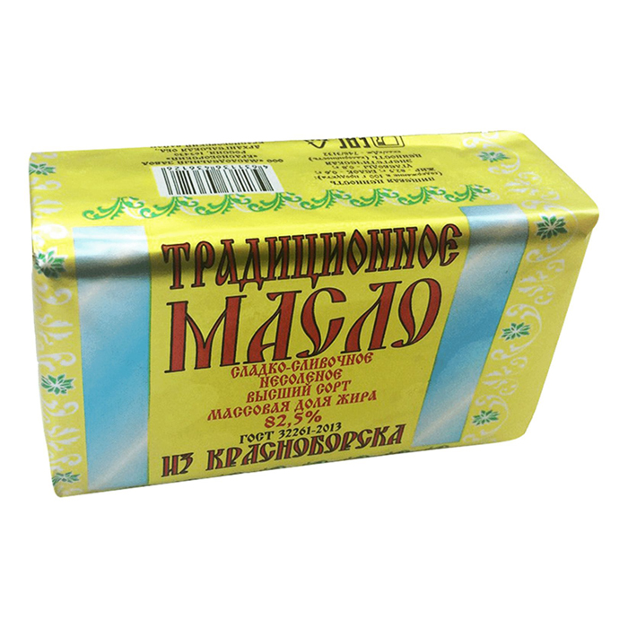

Сливочное масло МЗ Красноборский Традиционное 82,5% БЗМЖ 180 г