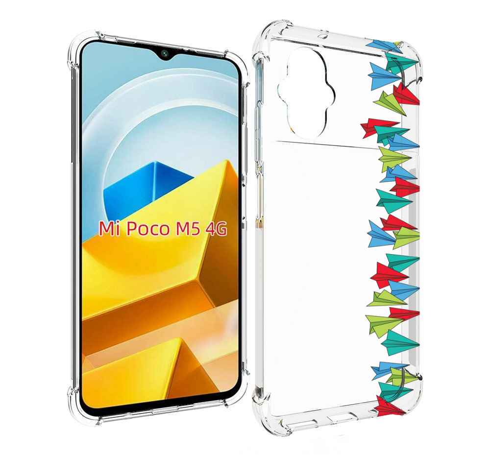 

Чехол MyPads Tocco для Xiaomi M5 самолетики из листочков, Прозрачный, Tocco