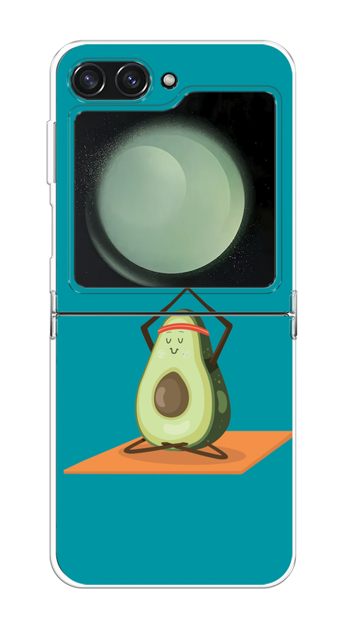 

Чехол на Samsung Galaxy Z Flip 6 "Расслабься с авокадо", Бирюзовый, 2109750-1