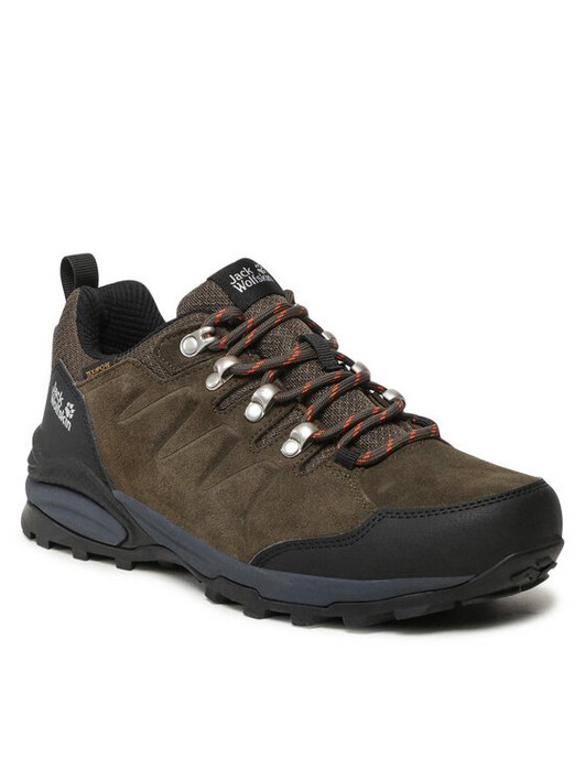 Кроссовки мужские Jack Wolfskin Refugio Texapore Low M 4049851 зеленые 46 EU