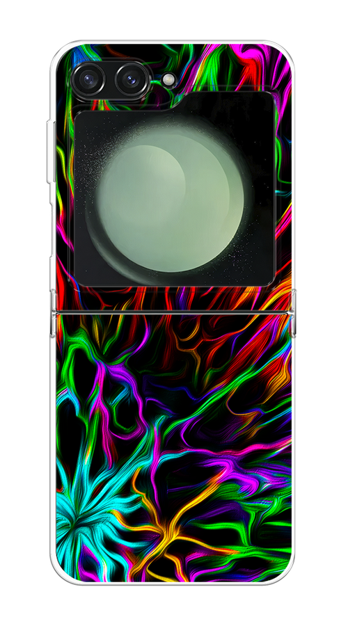 

Чехол на Samsung Galaxy Z Flip 6 "Разноцветные разводы", Голубой;зеленый;оранжевый, 2109750-1