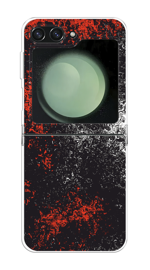 

Чехол на Samsung Galaxy Z Flip 6 "Монотипия", Красный;черный;белый, 2109750-1