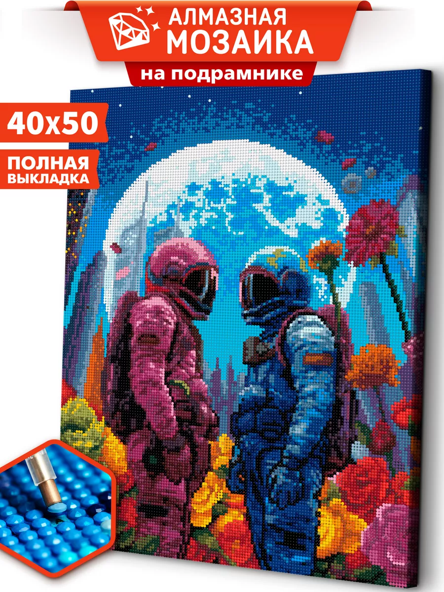 

Алмазная мозаика на подрамнике ART and RELAX Век космоса ARM175 40x50, ARM16