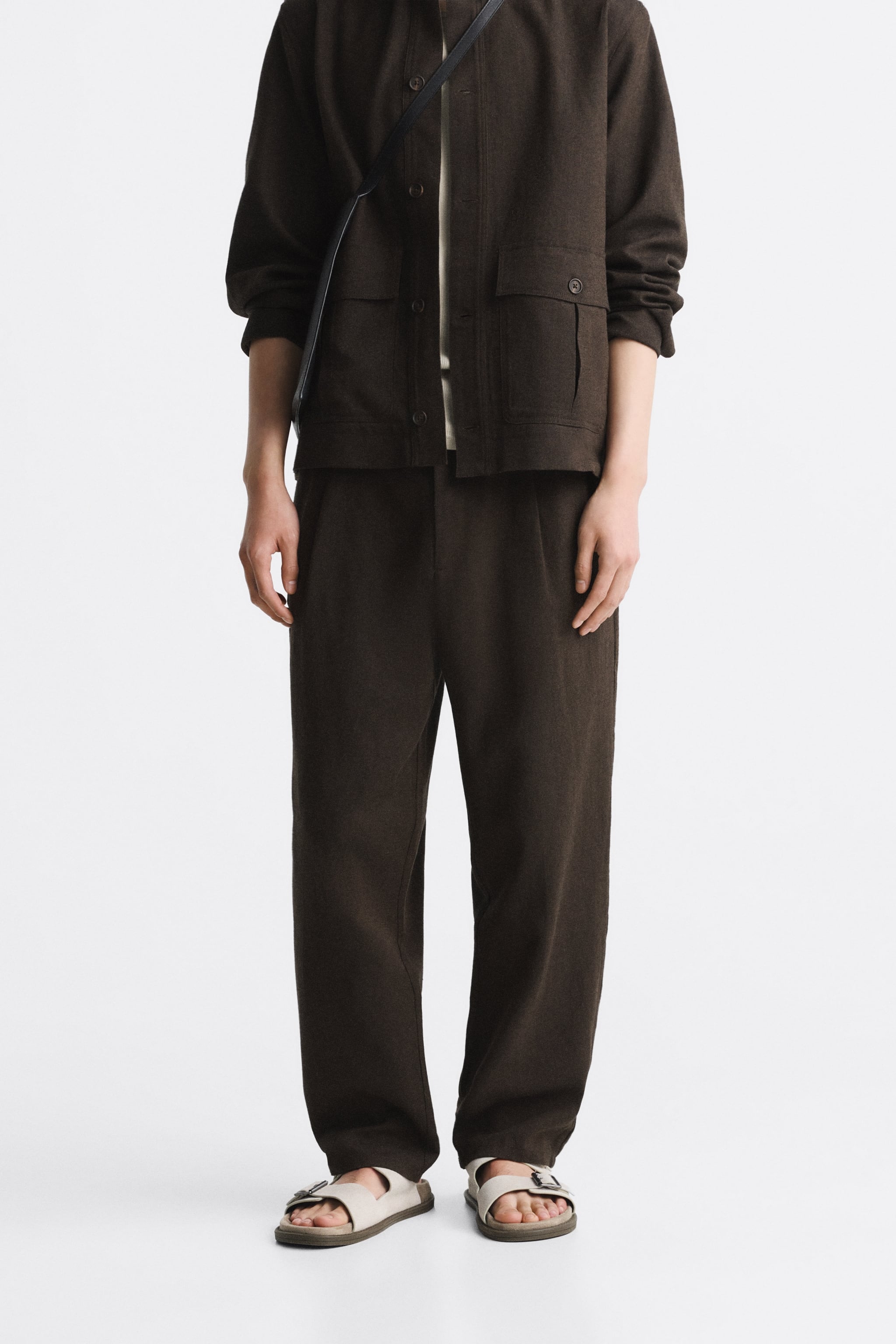 

Брюки мужские ZARA 02675471 коричневые 42 RU (доставка из-за рубежа), 02675471