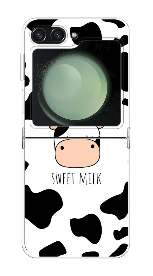 

Чехол на Samsung Galaxy Z Flip 6 "Sweet milk", Розовый;белый;черный, 2109750-1
