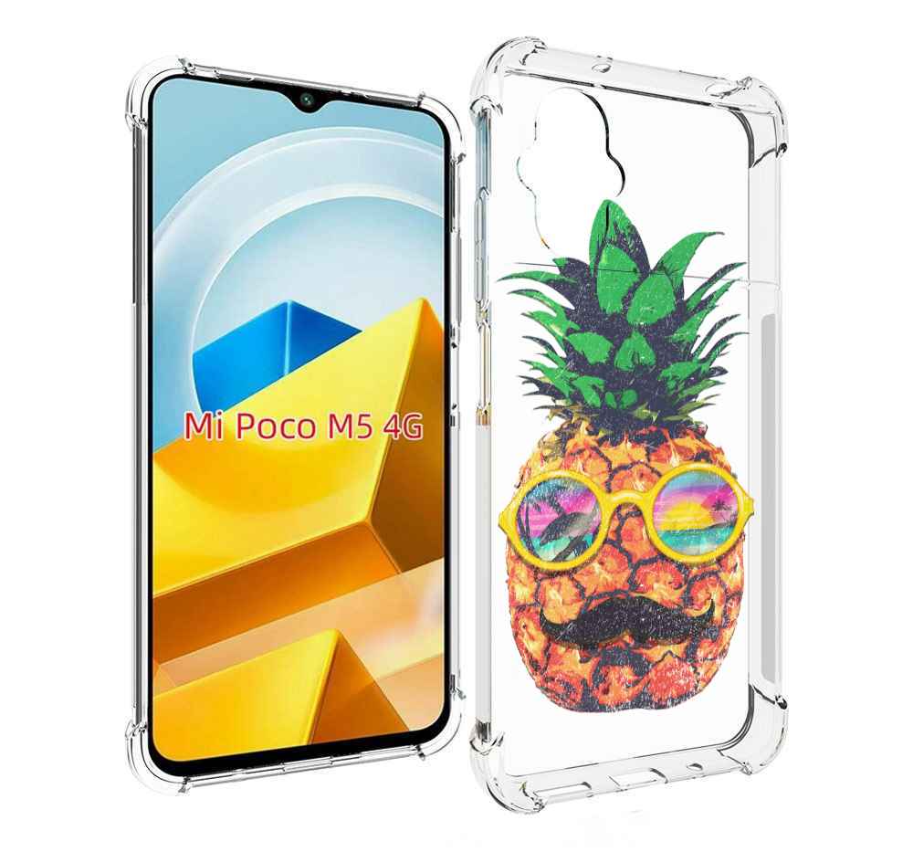 

Чехол MyPads Tocco для Xiaomi M5 прикольный ананас с лицом, Прозрачный, Tocco