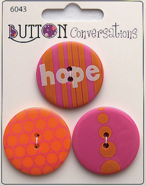 

Пуговицы Button Conversation разноцветные 5500-3, 34мм, 3шт