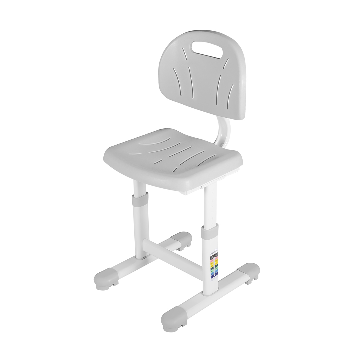 Детский растущий стульчик Anatomica Lux-02 серый ортопедическая спинка на сиденье torso 38×39 см серый