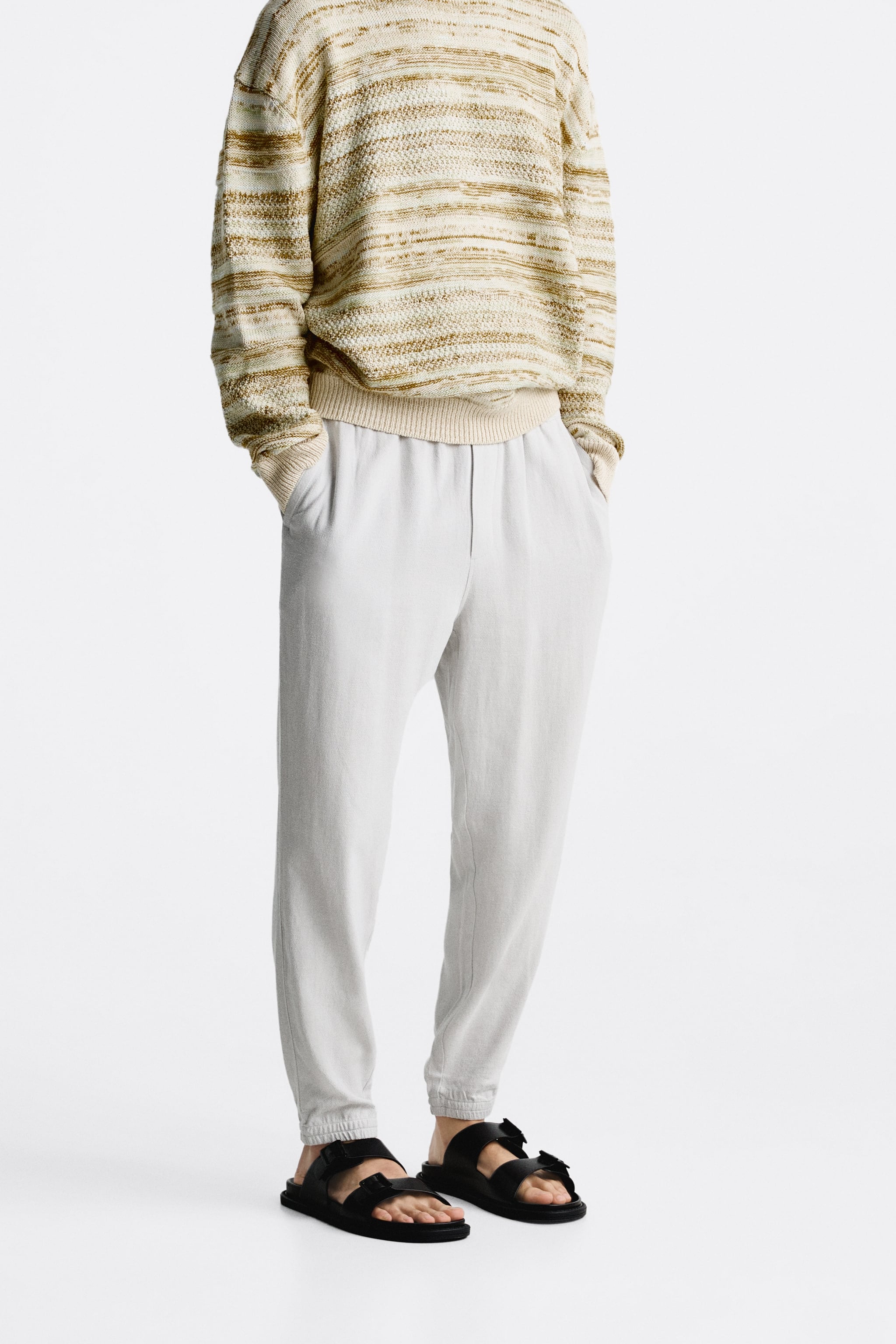 

Брюки мужские ZARA 04432415 серые S (доставка из-за рубежа), Серый, 04432415