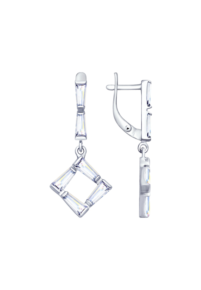 

Серьги из серебра с фианитом SOKOLOV 94022755, 94022755_k