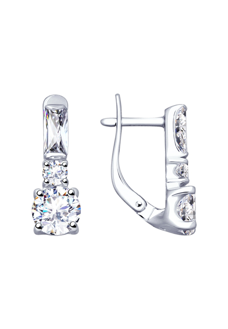 

Серьги из серебра с фианитом SOKOLOV 94022692, 94022692_k