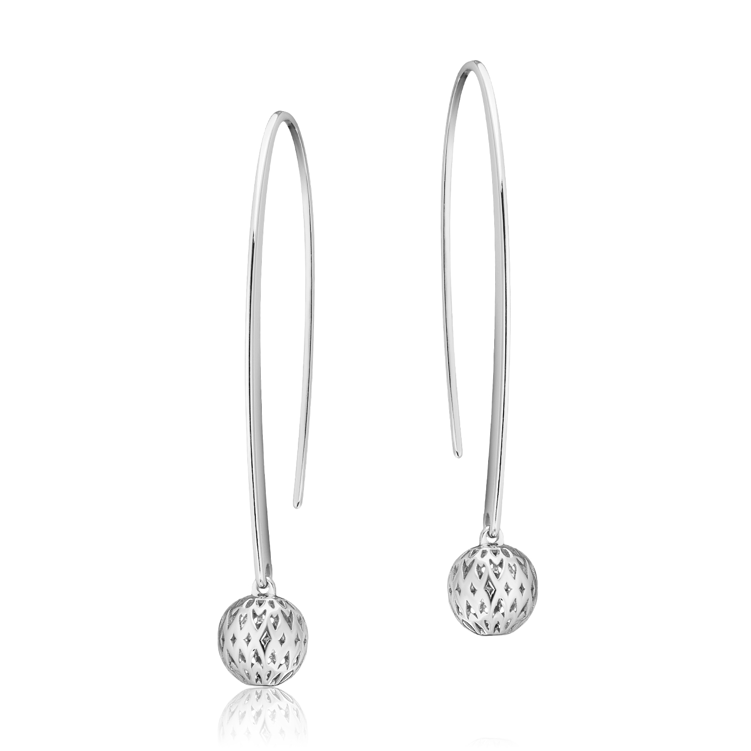 

Серьги из серебра без вставки ЮВЕЛИР КАРАТ 2028872/9