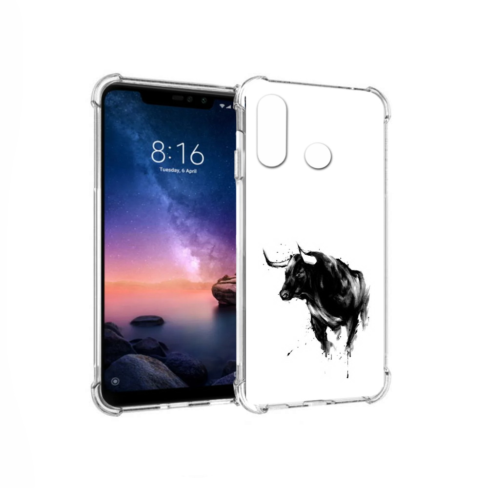 

Чехол MyPads Tocco для Xiaomi Redmi Note 6 бык (PT118671.310.254), Прозрачный, Tocco