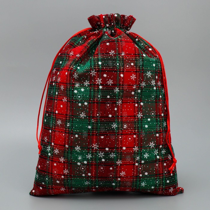 

Мешочек подарочный холща «Мороз и солнце», снежинки, 30 х 40 см +/- 1.5 см (5 шт.), Разноцветный