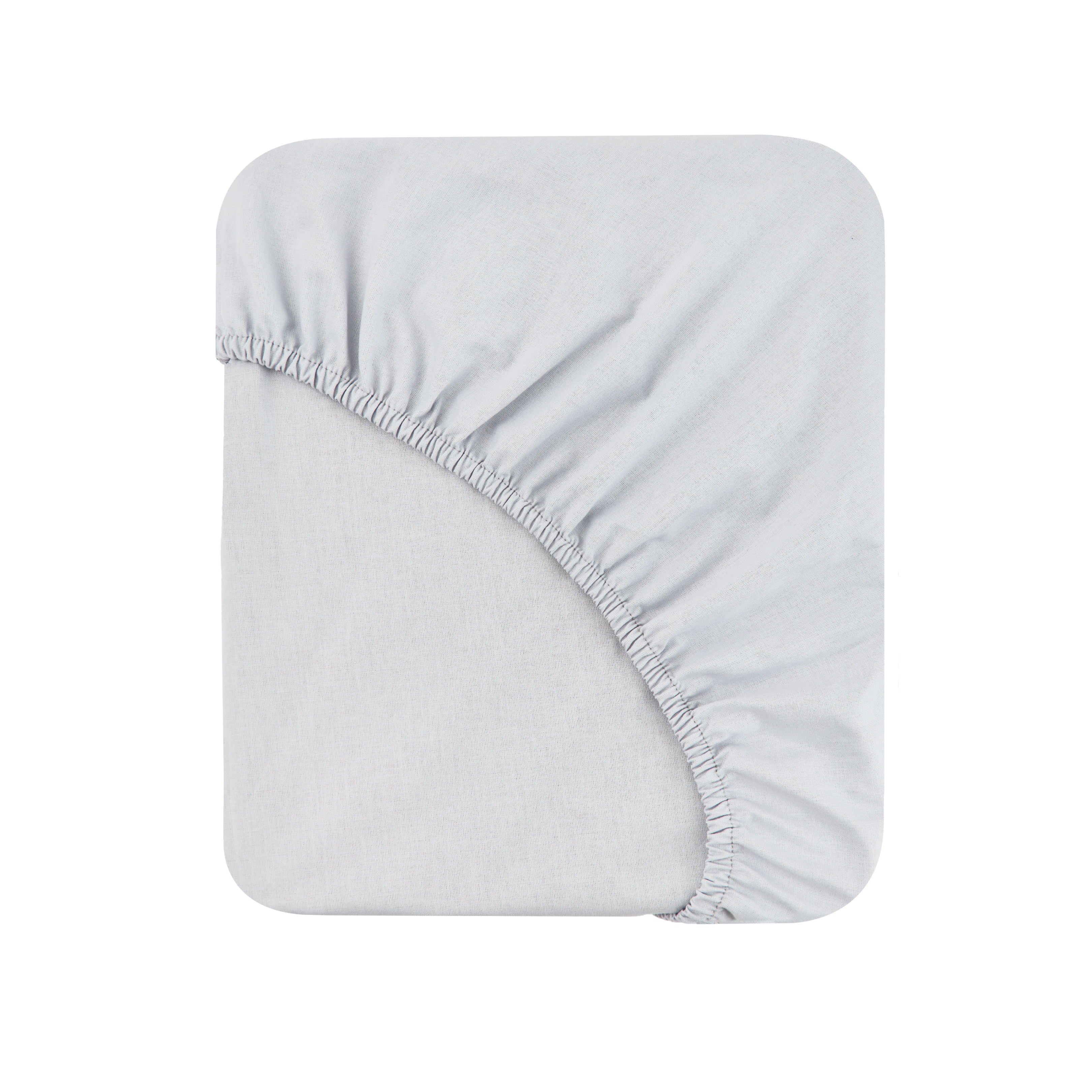 Простыня MORФEUS из ранфорса - Soft Gray - 200x200x30 (на резинке), rs20304