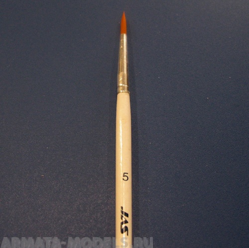 3610 Кисть из синтетического волоса, круглая  5