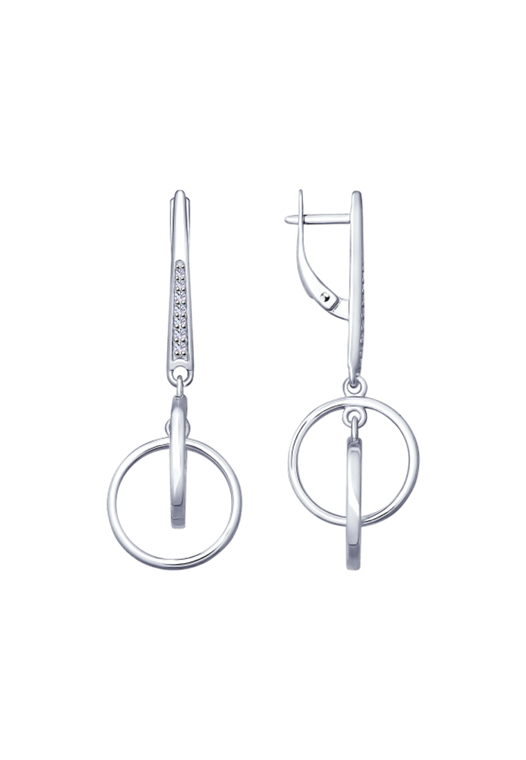 

Серьги из серебра с фианитом SOKOLOV 94022970, 94022970_k