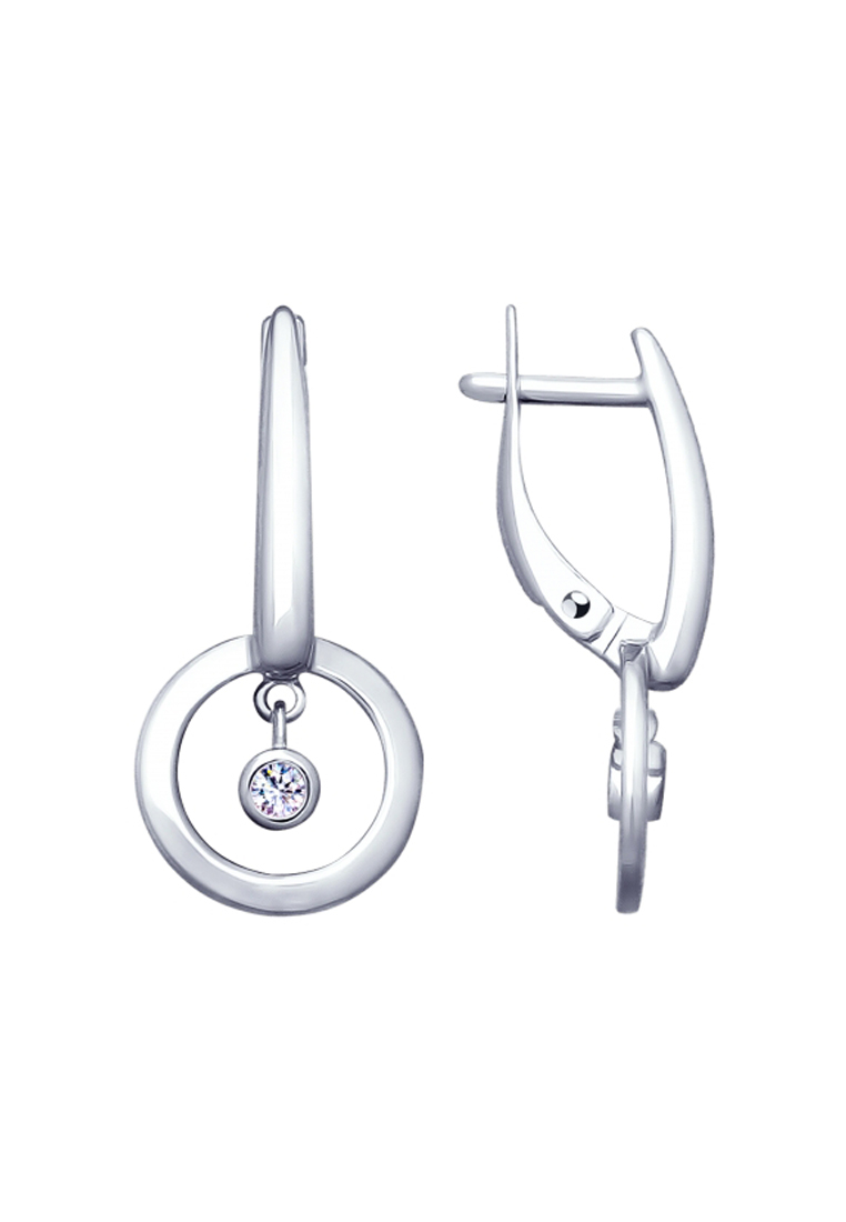 

Серьги из серебра с фианитом SOKOLOV 94022964, 94022964_k