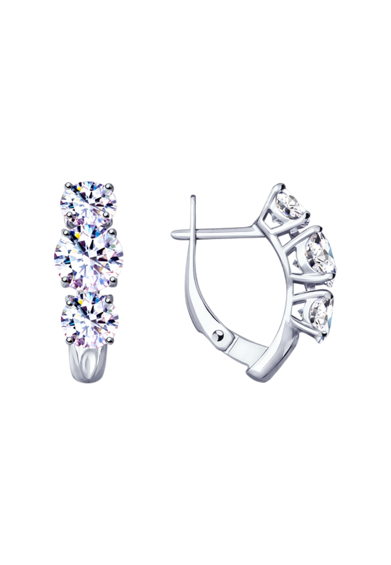 

Серьги из серебра с фианитом SOKOLOV 94022963, 94022963_k