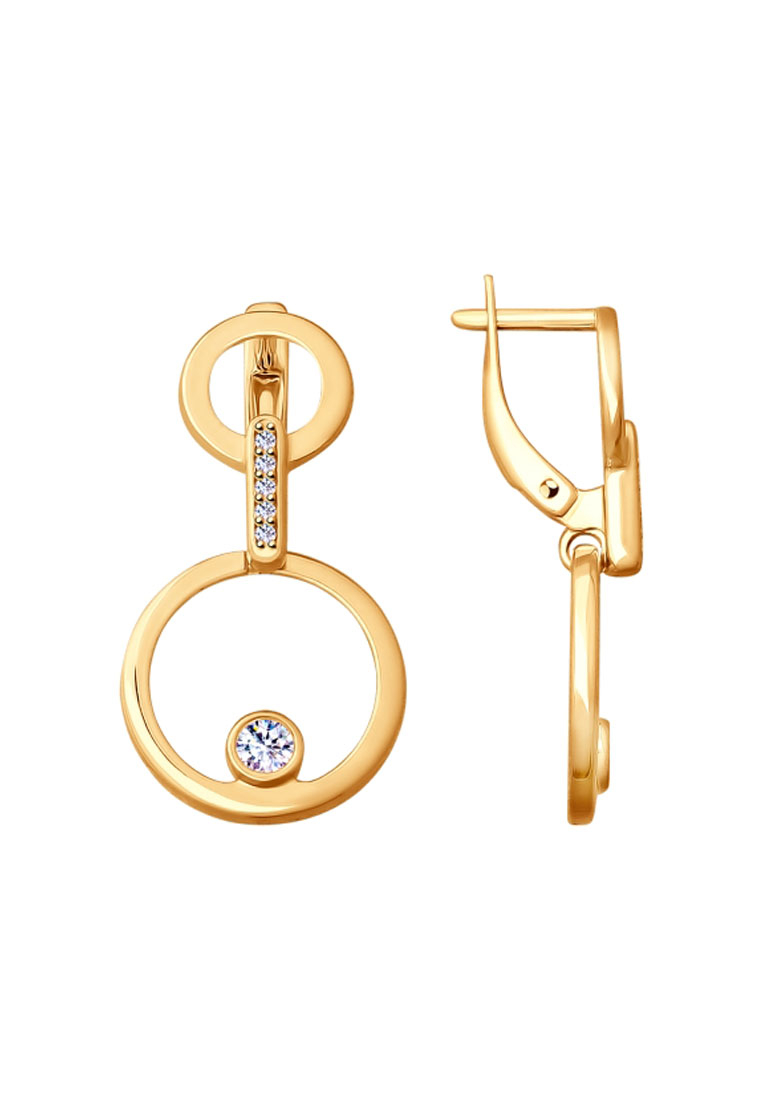 

Серьги из серебра с фианитом SOKOLOV 93020890, 93020890_k