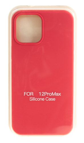 

Hакладка Silicone Cover для iPhone 12 Pro Max, темно-коралловый (4), Красный