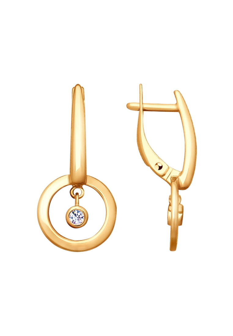 

Серьги из серебра с фианитом SOKOLOV 93020889, 93020889_k