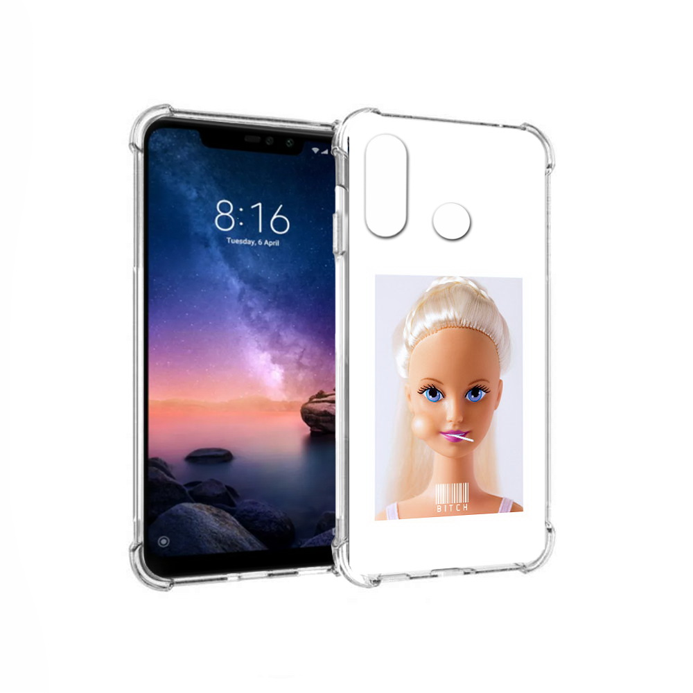 

Чехол MyPads Tocco для Xiaomi Redmi Note 6 барби (PT118671.310.226), Прозрачный, Tocco