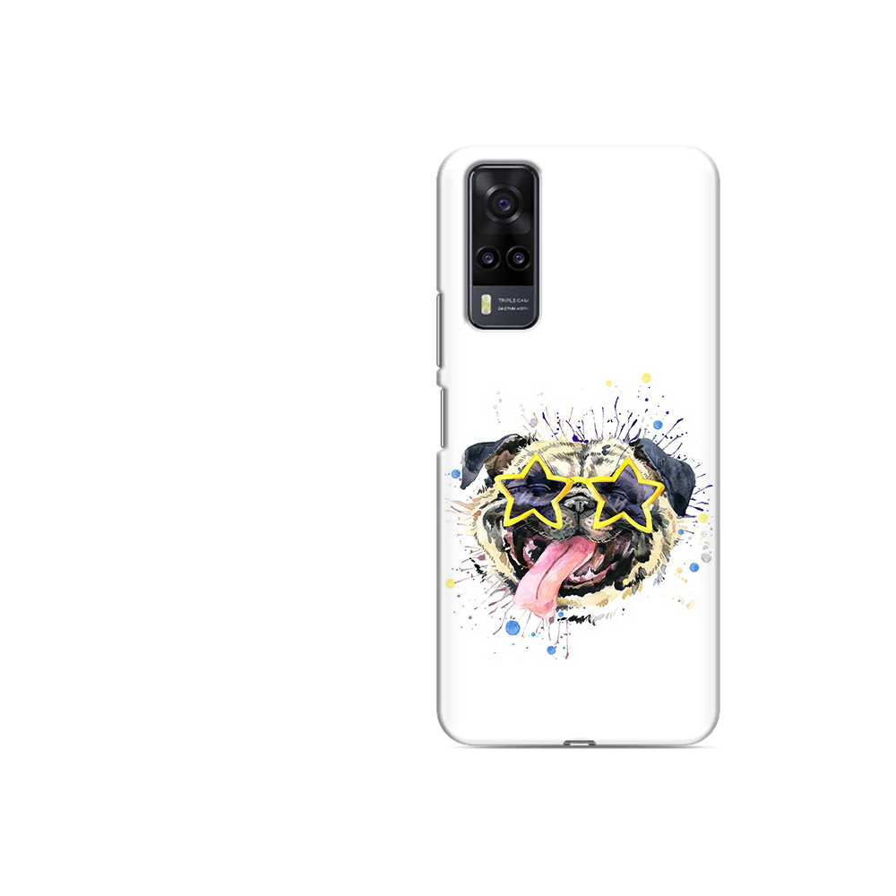 

Чехол MyPads Tocco для Vivo Y31 мопс боксер (PT157735.439.482), Прозрачный, Tocco