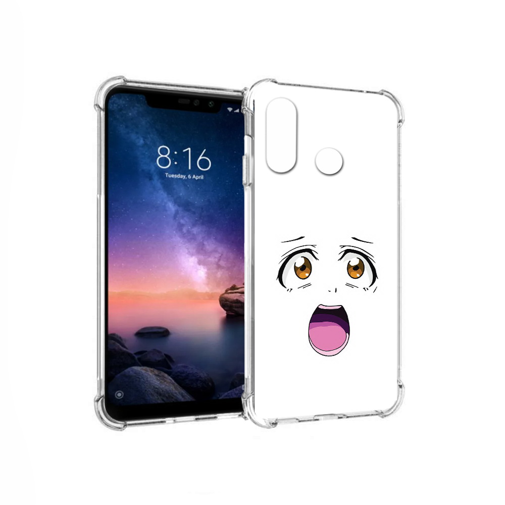 

Чехол MyPads Tocco для Xiaomi Redmi Note 6 аниме лицо (PT118671.310.223), Прозрачный, Tocco