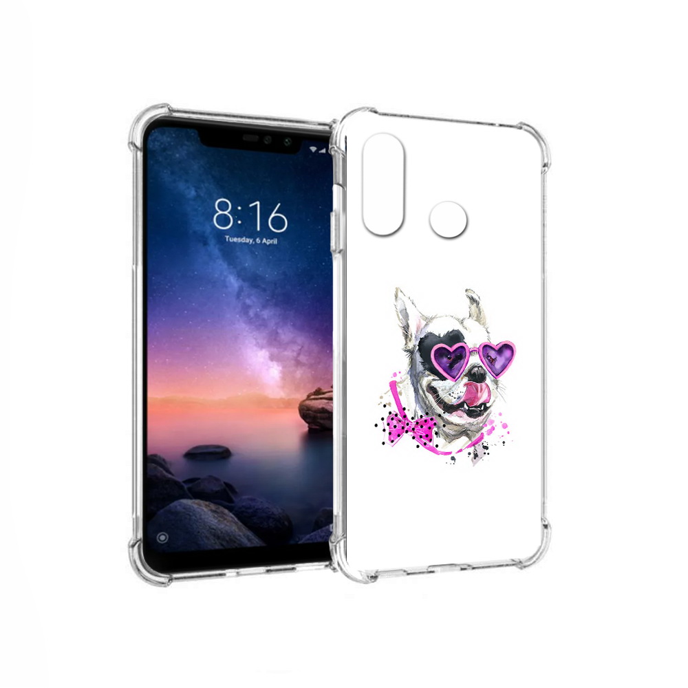 

Чехол MyPads Tocco для Xiaomi Redmi Note 6 акварельный пёс (PT118671.310.218), Прозрачный, Tocco