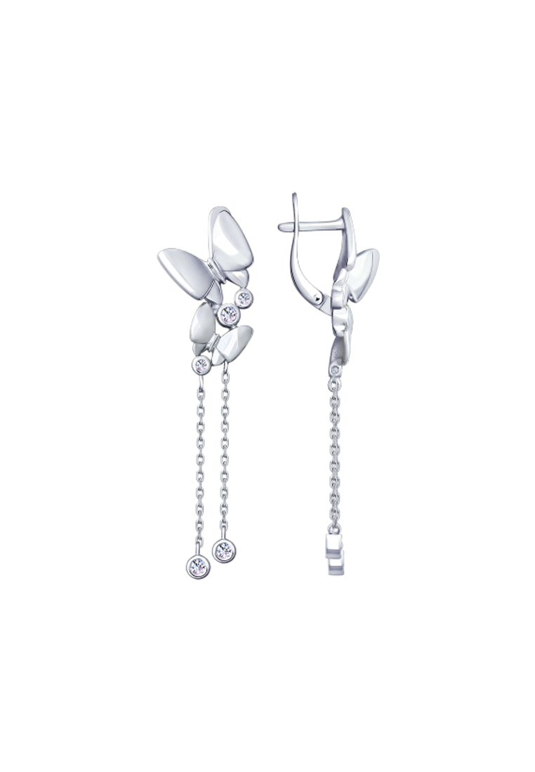 

Серьги из серебра с фианитом SOKOLOV 94022807, 94022807_k