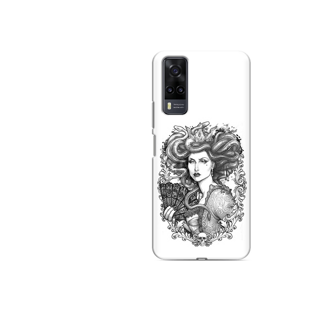 

Чехол MyPads Tocco для Vivo Y31 медуза черно белый (PT157735.439.472), Прозрачный, Tocco