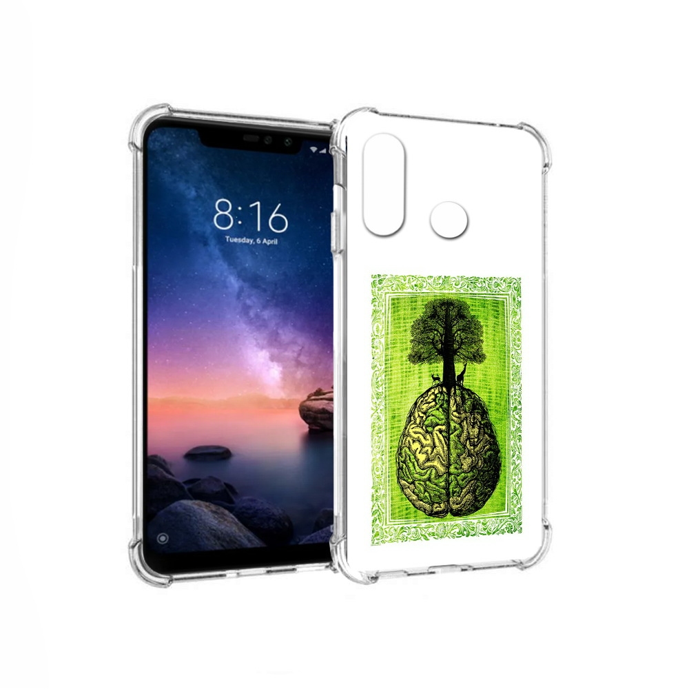 

Чехол MyPads Tocco для Xiaomi Redmi Note 6 абстракция здоровый мозг (PT118671.310.211), Прозрачный, Tocco